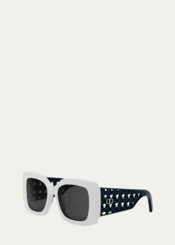 DiorVeryDior S1I Openwork Acetate Square Sunglasses