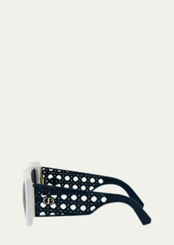 DiorVeryDior S1I Openwork Acetate Square Sunglasses