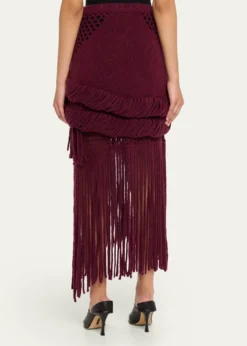 DiotimaMedusa Fringe Knit Skirt
