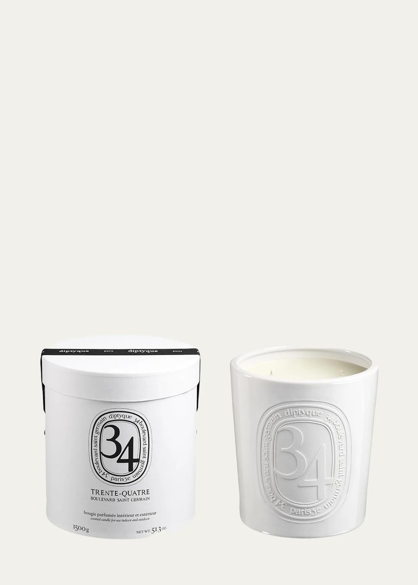 DIPTYQUE34 Boulevard Saint Germain Indoor & Outdoor Scented Candle, 51.3 oz.
