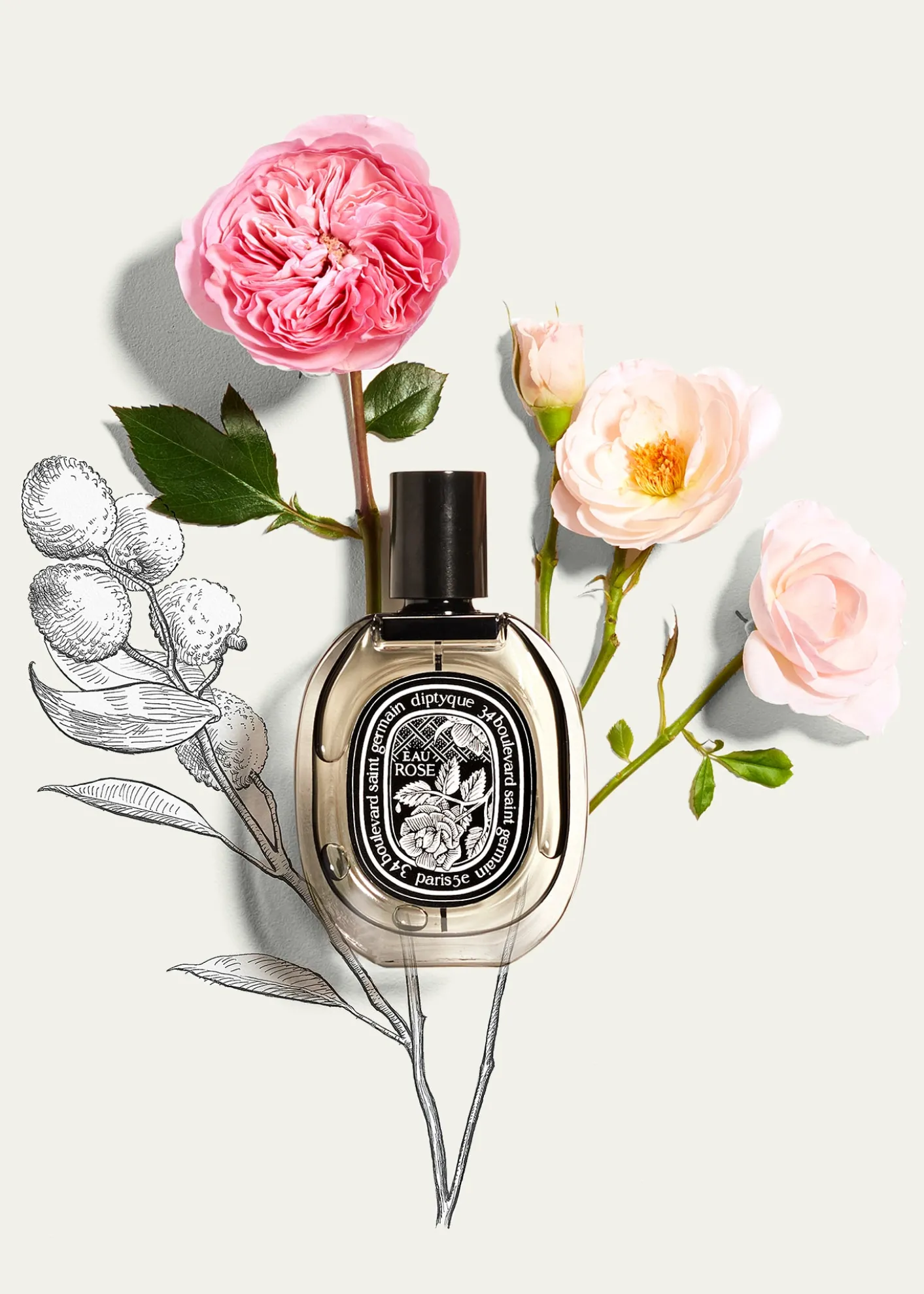DIPTYQUEEau Rose Eau de Parfum, 2.4 oz.