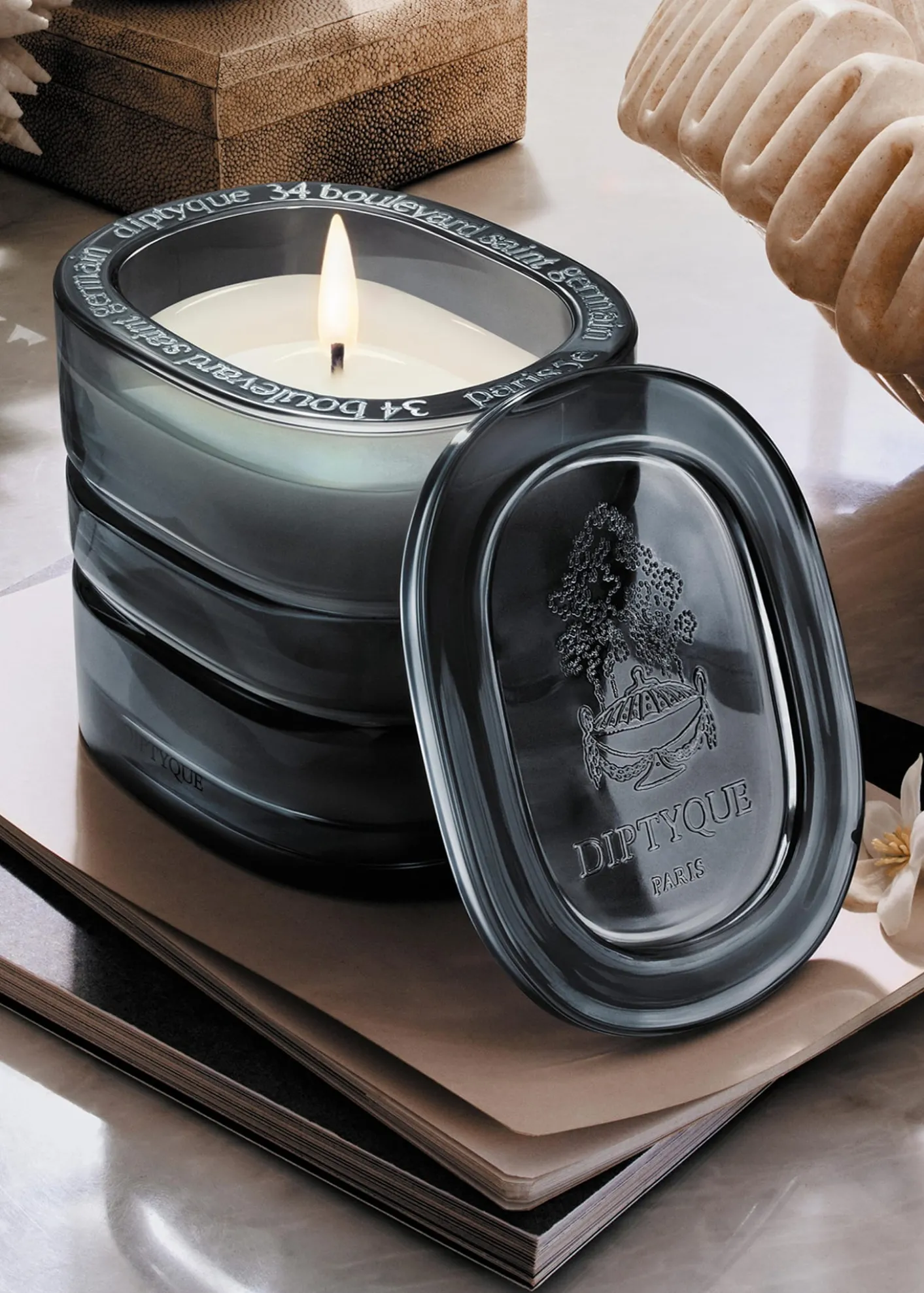 DIPTYQUENymphees Merveilles (Nymphaeum of Wonders) Refillable Candle, 9.5 oz.