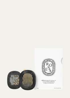 DIPTYQUERoses Car Fragrance Diffuser and Refill Insert Set, 0.07 oz.