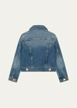 DL1961Girl's Manning Denim Trucker Jacket, Size S-L