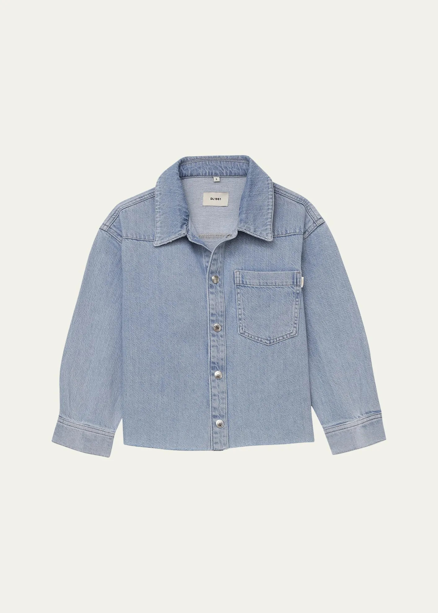 DL1961Girl's Olivia Western Denim Shirt, Size S-L