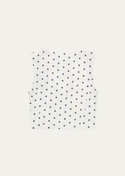 DL1961Girl's Zizi Polka Dot Denim Vest, Size S-L