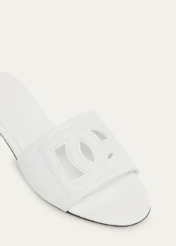 Dolce&GabbanaCutout DG Flat Slide Sandals