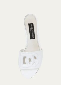 Dolce&GabbanaCutout DG Flat Slide Sandals