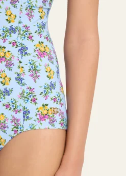 Dolce&GabbanaFloral Balconette One-Piece Swimsuit