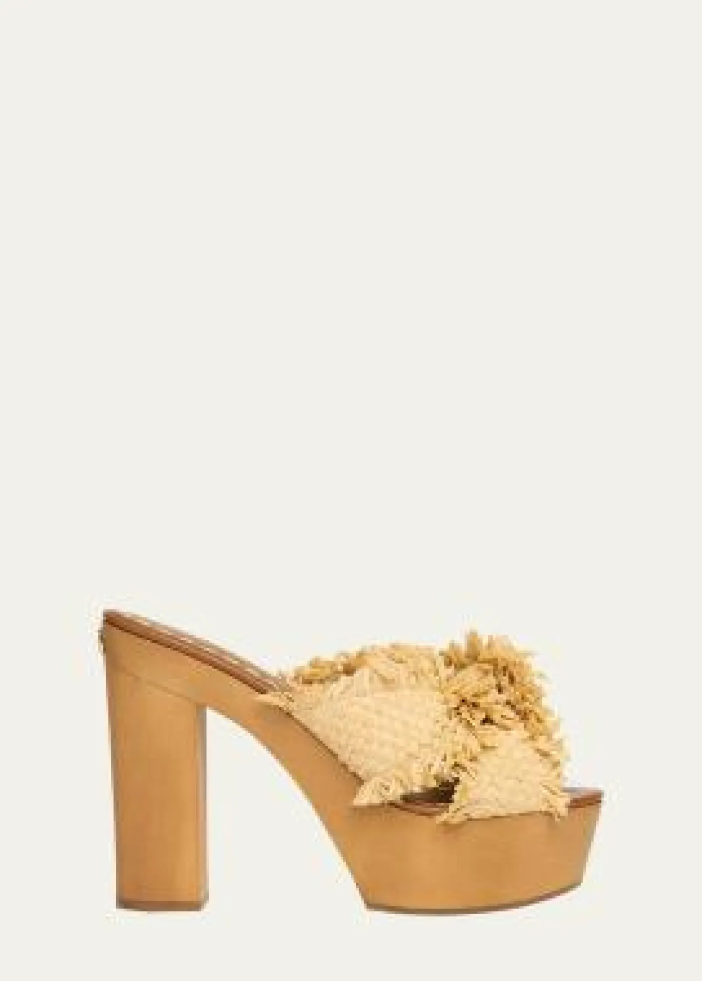 Dolce&GabbanaKnotted Crossover Raffia Platform Sandals