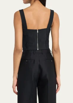 Dolce&GabbanaLace Jacquard Crop Bustier Top