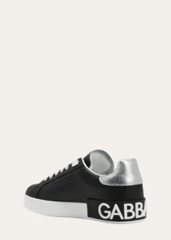 Dolce&GabbanaLeather Logo Low-Top Sneakers