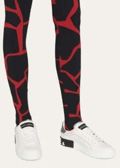 Dolce&GabbanaLeather Logo Low-Top Sneakers