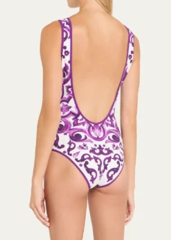 Dolce&GabbanaMajolica-Print One-Piece Swimsuit