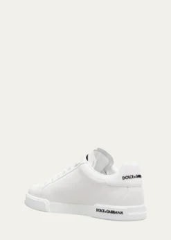 Dolce&GabbanaMen's Portofino Calf Leather Low-Top Sneakers