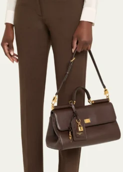 Dolce&GabbanaMy Sicily Leather Top-Handle Bag