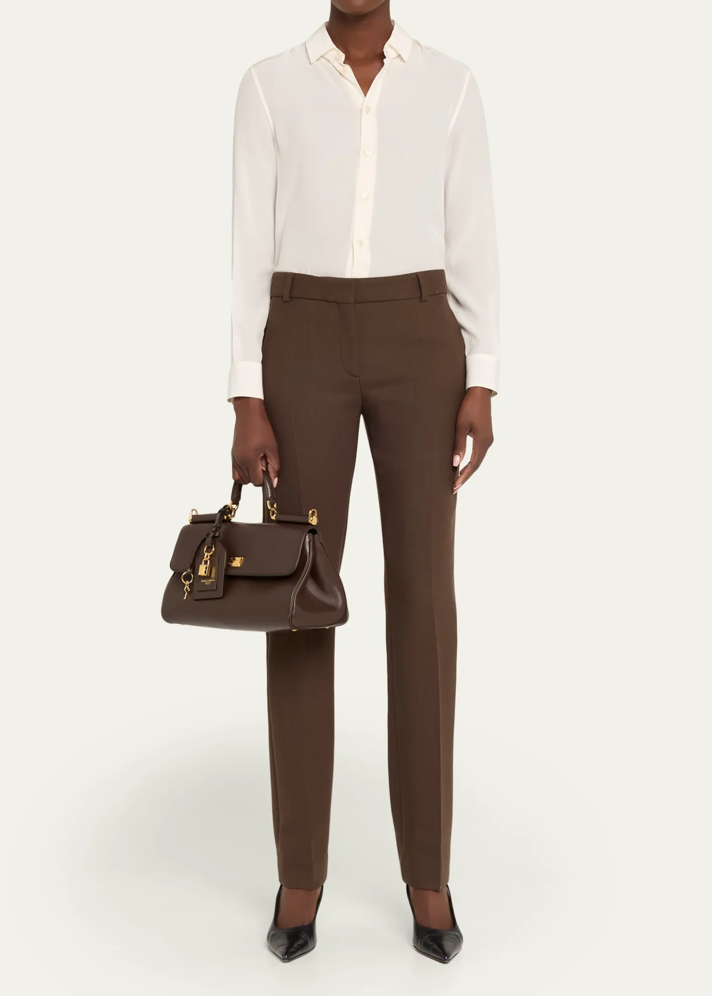 Dolce&GabbanaMy Sicily Leather Top-Handle Bag