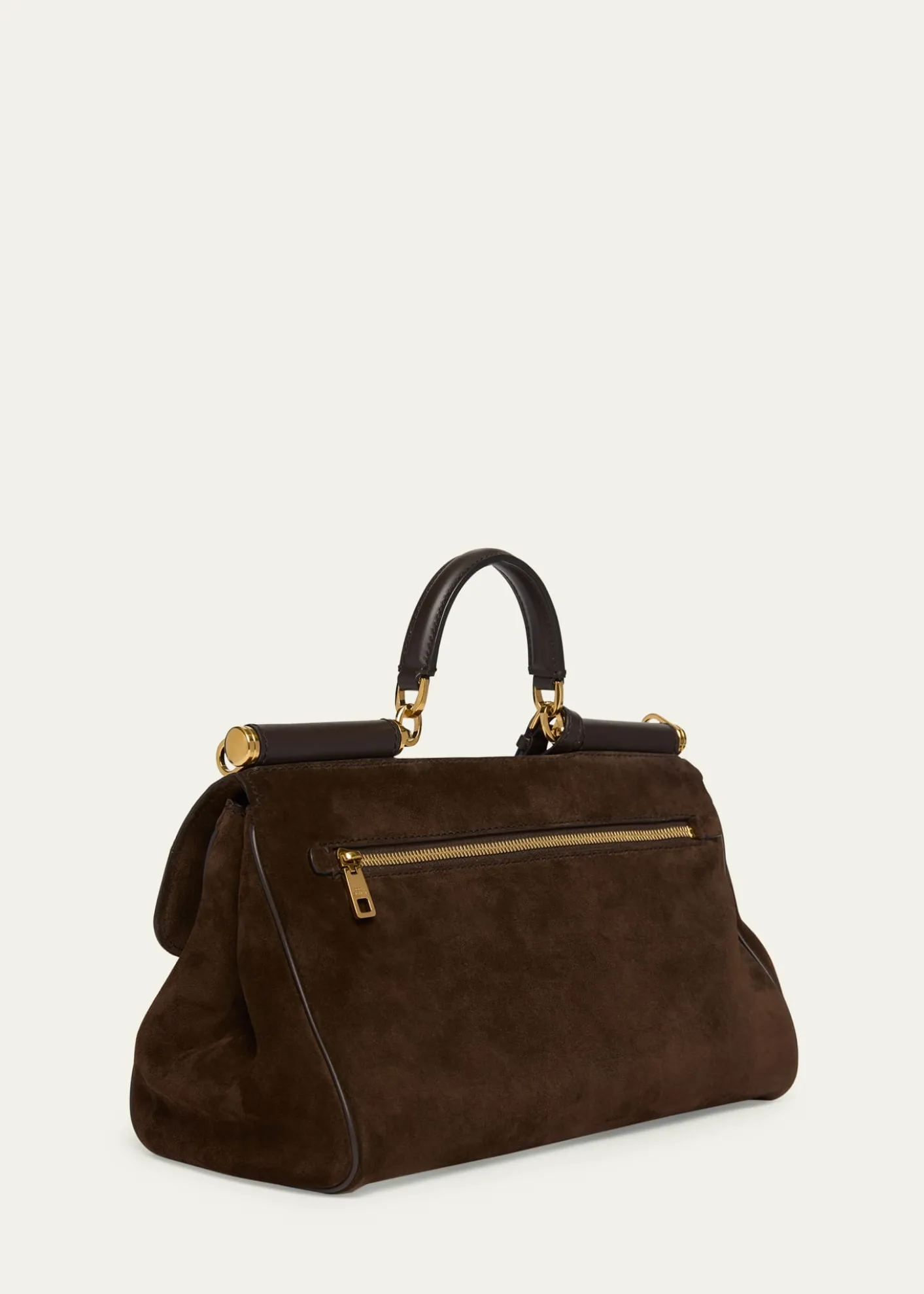 Dolce&GabbanaMy Sicily Suede and Leather Top-Handle Bag