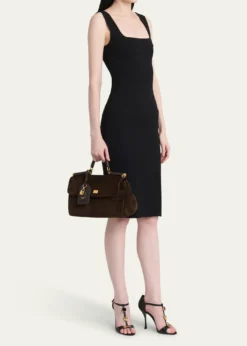 Dolce&GabbanaMy Sicily Suede and Leather Top-Handle Bag