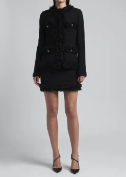 Dolce&GabbanaPaillette Fringe Boucle Jacket