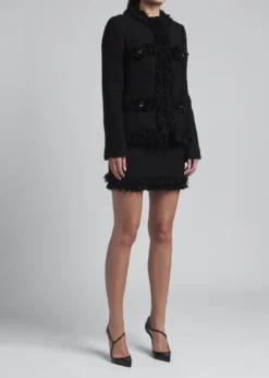 Dolce&GabbanaPaillette Fringe Boucle Jacket