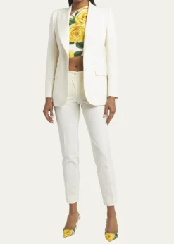 Dolce&GabbanaPeak Lapel Stretch Blazer