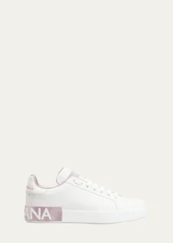 Dolce&GabbanaPortofino Bicolor Logo Low-Top Sneakers