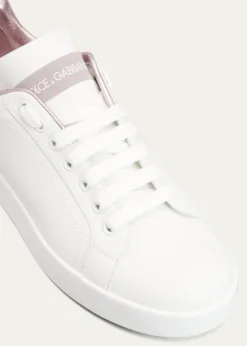 Dolce&GabbanaPortofino Bicolor Logo Low-Top Sneakers