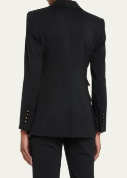 Dolce&GabbanaWool Blazer Jacket w/ Button Detail