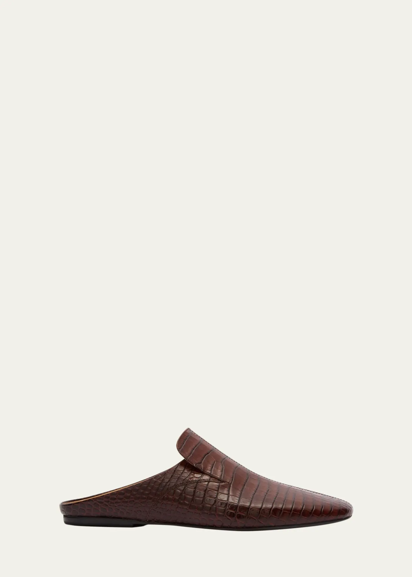 Dries Van NotenMen's Croc-Embossed Leather Slippers