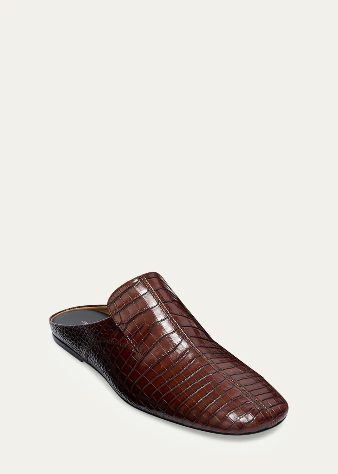 Dries Van NotenMen's Croc-Embossed Leather Slippers
