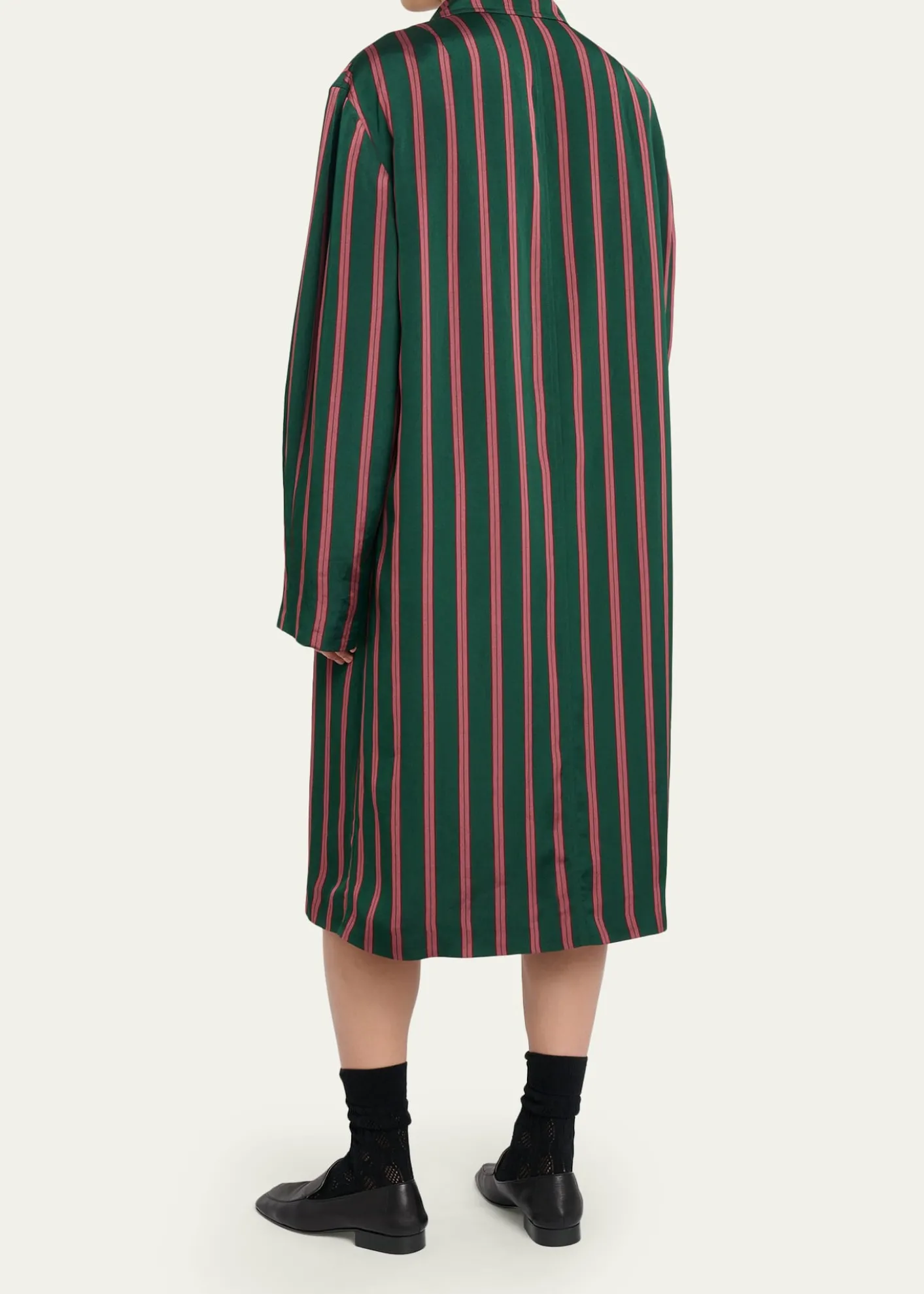 Dries Van NotenMen's Striped Viscose-Silk Coat