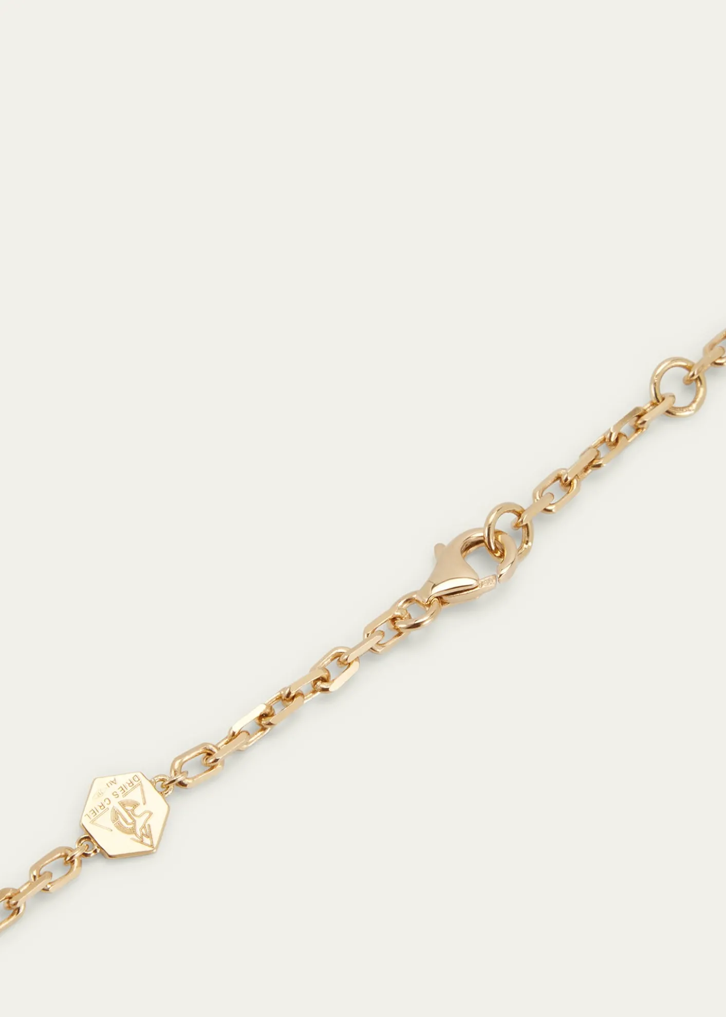 Dries Criel18k Yellow Gold Diamond Brute Flux Pendant Necklace