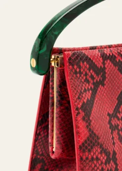 Dries Van NotenCrisp Python Top-Handle Bag