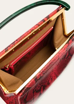Dries Van NotenCrisp Python Top-Handle Bag