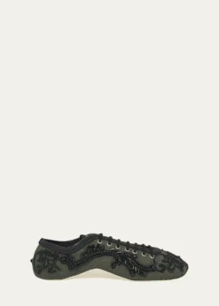 Dries Van NotenEmbroidered Ballerina Sneakers