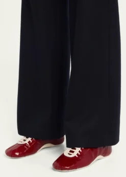 Dries Van NotenLeren Glossy Eel-Effect Leather Slim Sneakers