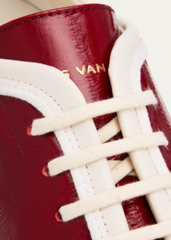 Dries Van NotenLeren Glossy Eel-Effect Leather Slim Sneakers