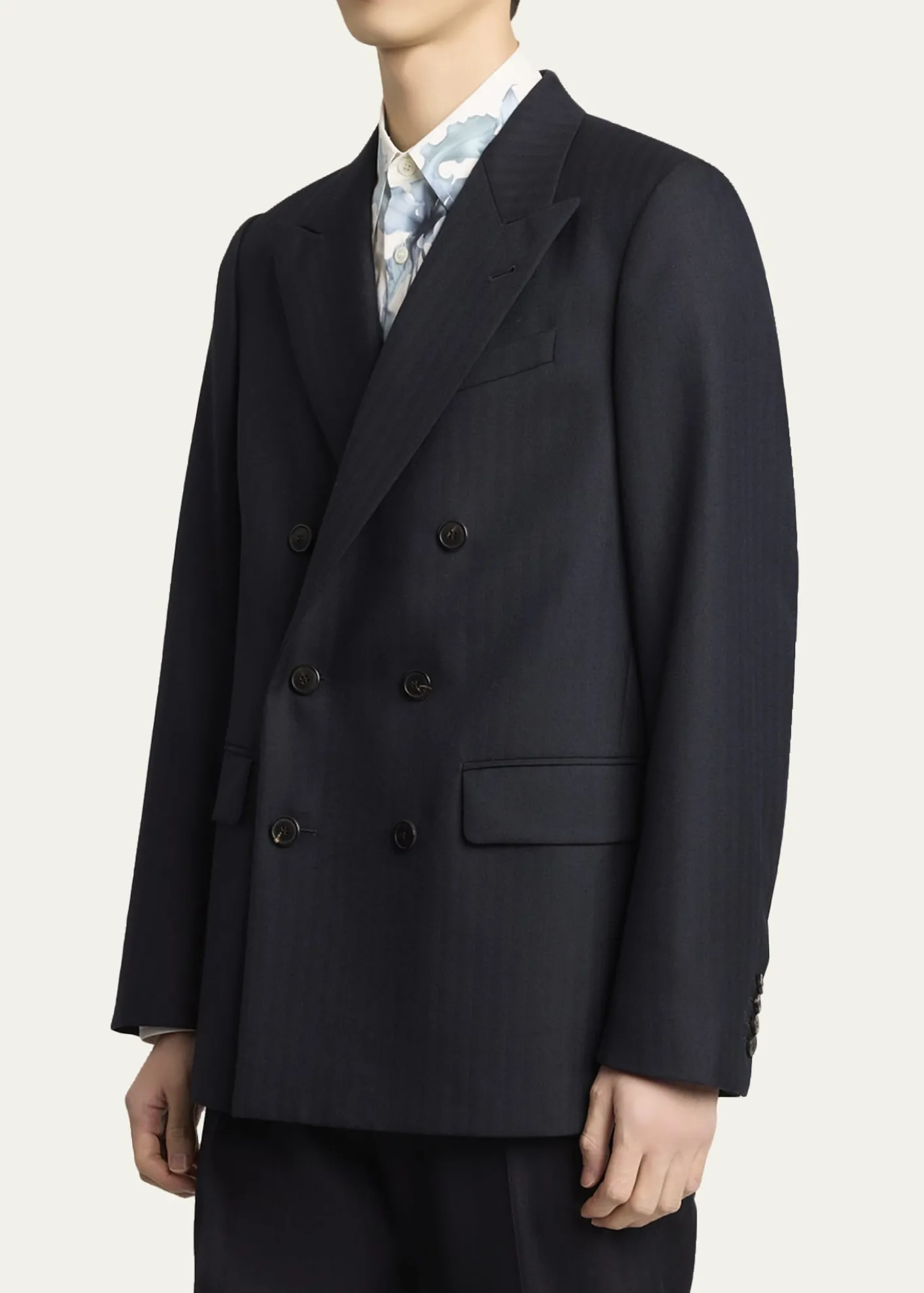 Dries Van NotenMen's Buforden Double-Breasted Wool Jacket