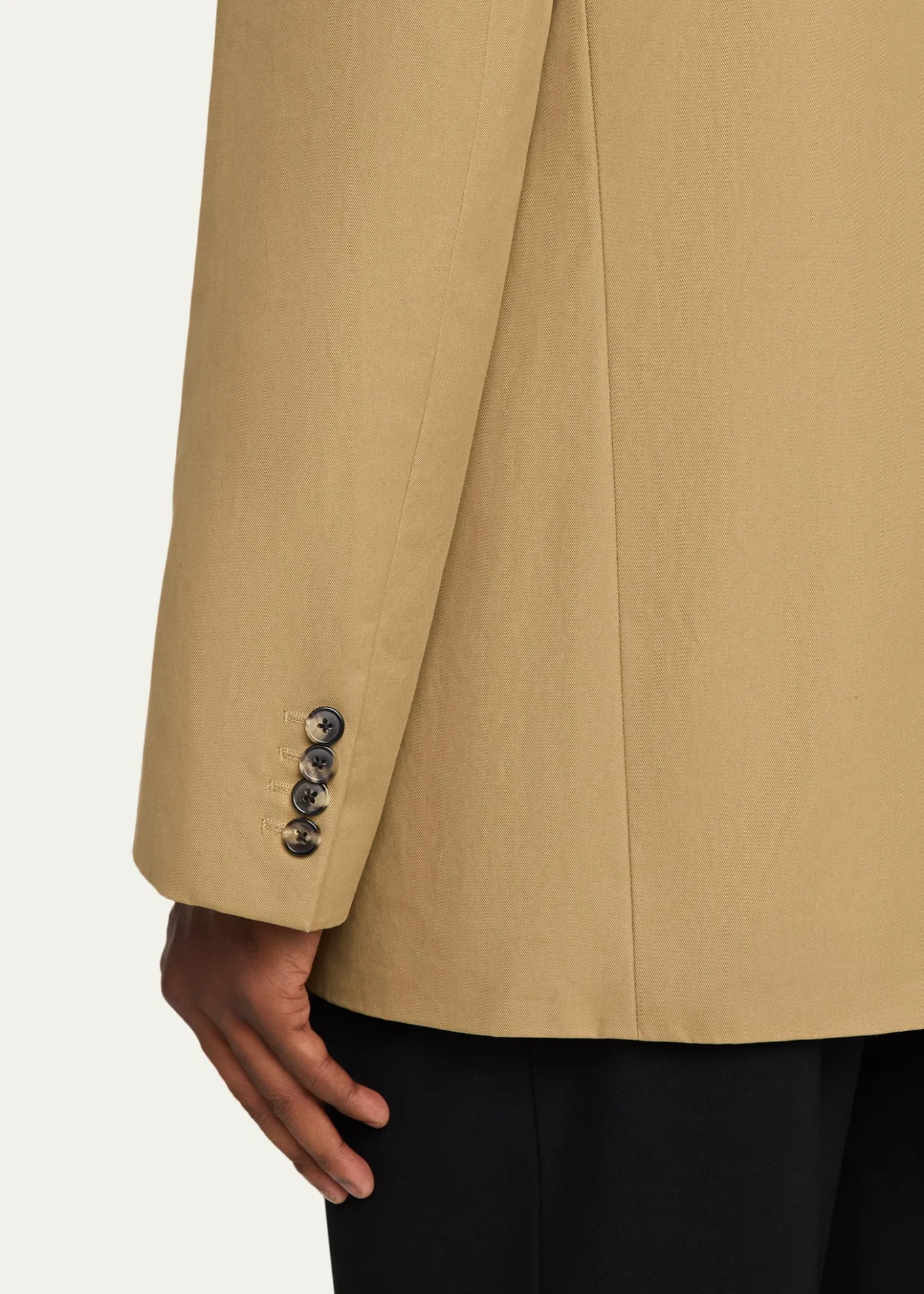 Dries Van NotenMen's Cotton Peak Lapel Double-Breasted Sport Coat