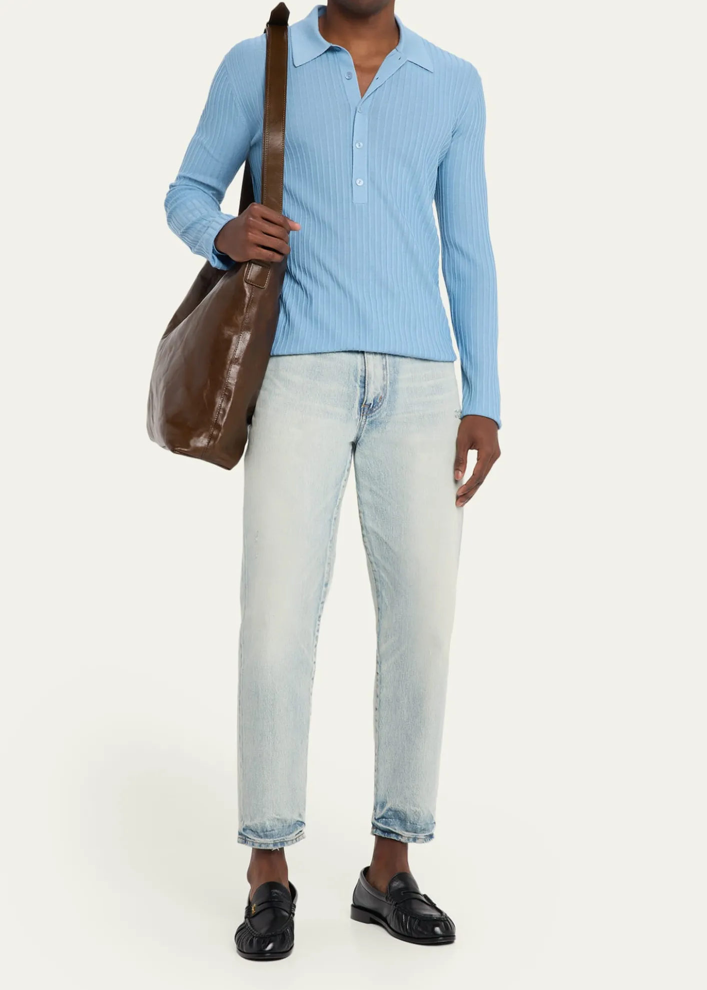 Dries Van NotenMen's Leather Messenger Bag