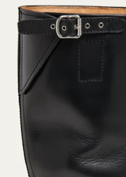 Dries Van NotenMen's Leather Side-Buckle Moto Boots