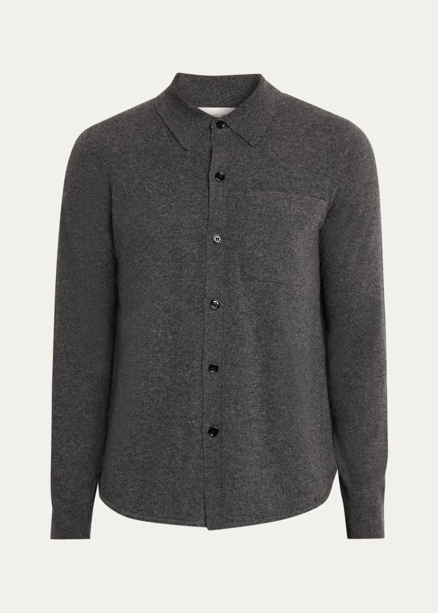 Dries Van NotenMen's Monaco Cashmere Knit Pocket Button-Down Shirt