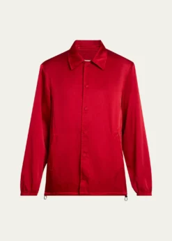 Dries Van NotenMen's Overdyed Cupro-Cotton Shirt