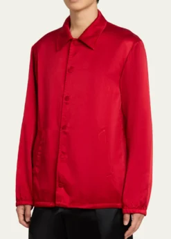 Dries Van NotenMen's Overdyed Cupro-Cotton Shirt