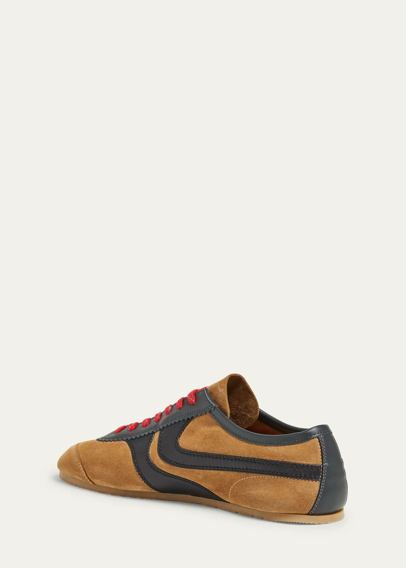 Dries Van NotenMen's Suede and Leather Low-Top Sneakers