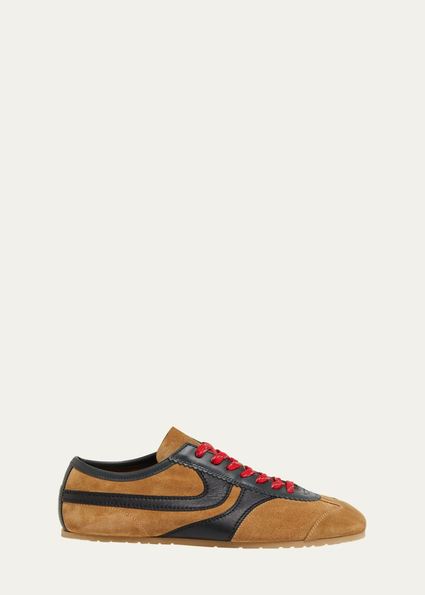 Dries Van NotenMen's Suede and Leather Low-Top Sneakers