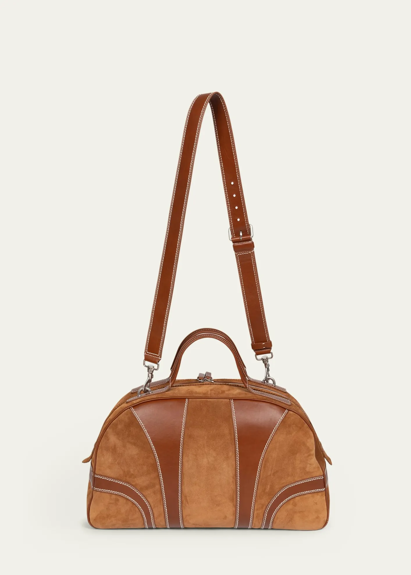 Dries Van NotenMen's Suede and Leather Duffel Crossbody Bag