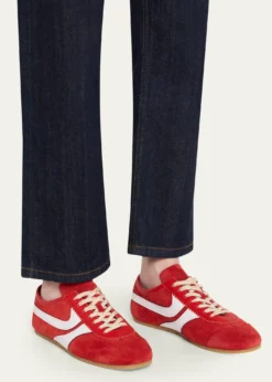 Dries Van NotenMixed Leather Retro Runner Sneakers