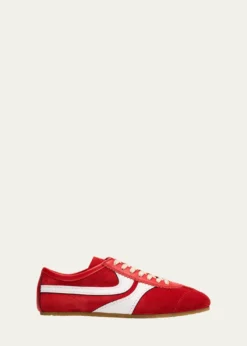 Dries Van NotenMixed Leather Retro Runner Sneakers